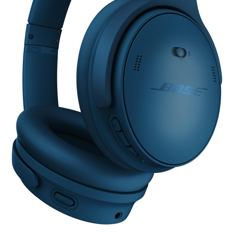 Bose QuietComfort Headphones - Wireless Bluetooth Headphones, Active Over Ear Noise Cancelling and Mic, USB-C Charging, Deep Bass, Up to 24 Hours of Playtime, Twilight Blue - Limited Edition Color