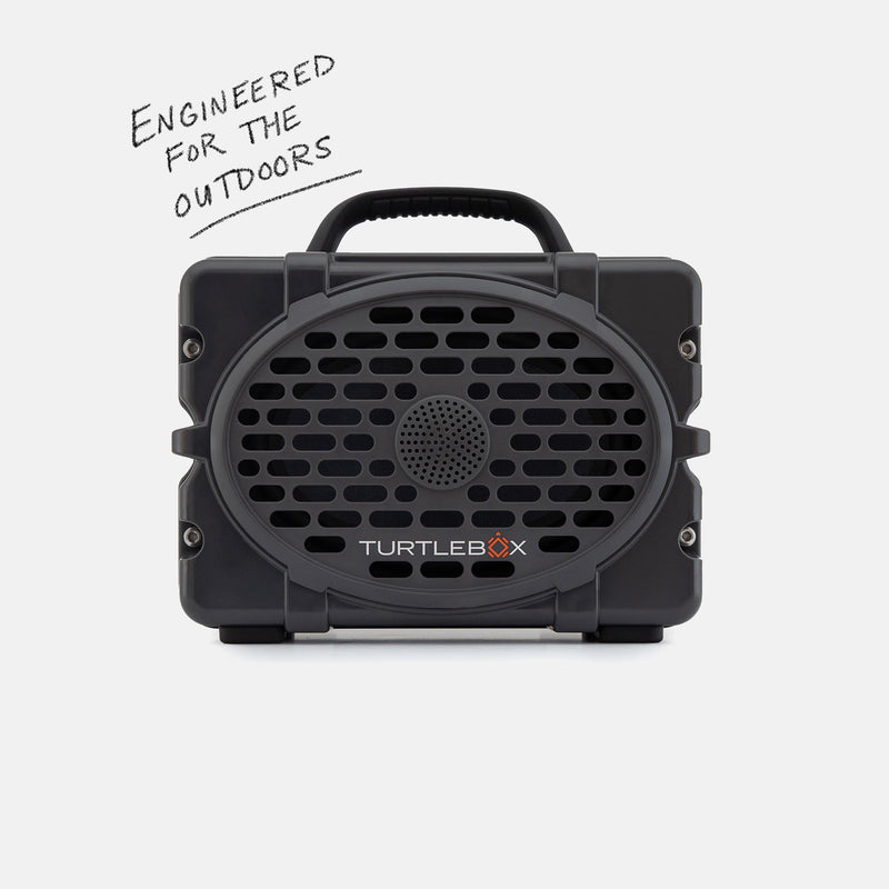 Turtlebox Original Gen 3: Portable Outdoor Bluetooth Speaker – Ultra-Loud (120dB), Waterproof (IP67), Rugged, Impact-Resistant, 3-Day Battery | Party Mode: Unlimited Pairing Stereo, Gray/Camo