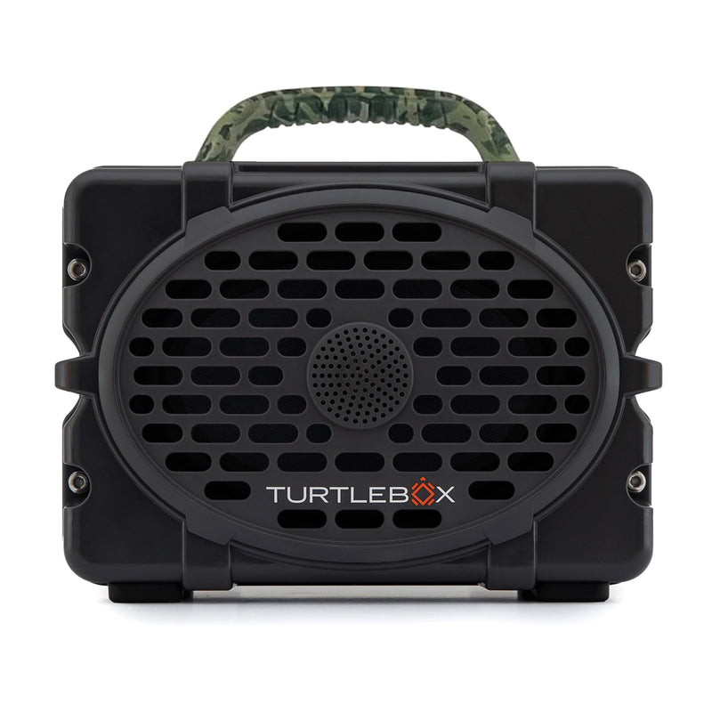 Turtlebox Original Gen 3: Portable Outdoor Bluetooth Speaker – Ultra-Loud (120dB), Waterproof (IP67), Rugged, Impact-Resistant, 3-Day Battery | Party Mode: Unlimited Pairing Stereo, Gray/Camo